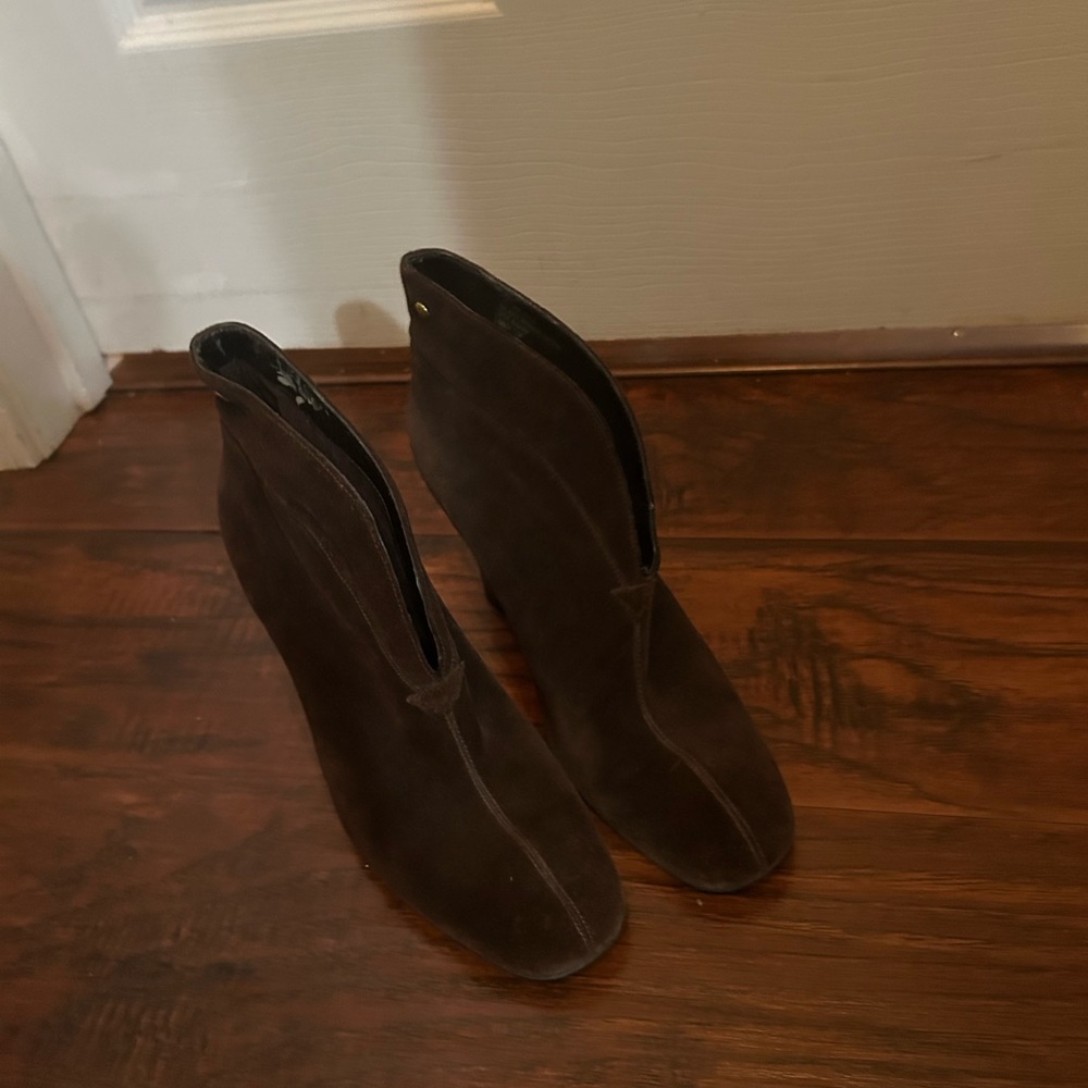 Franco Sarto Dark Brown Heeled Boots